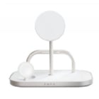 Cargador Inalámbrico 4 en 1 Zens (60W, MagSafe, Qi2, Blanco)