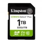 Tarjeta SD Kingston Canvas Select Plus de 1TB (U3, V30, Clase 10 UHS-I, hasta 150MB/s)