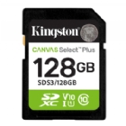 Tarjeta SD Kingston Canvas Select Plus Gen3 de 128GB (U1, V10, Clase 10 UHS-I, hasta 150MB/s)