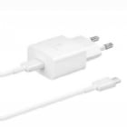 Cargador Original Samsung USB-C de 15W (Cable Incluido, Blanco)