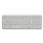 Teclado Bluetooth Logitech K250 Blanco (Multi-dispositivo, Teclas Silenciosas, Compacto, Español)