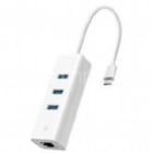Adaptador Multipuerto TP-Link UE330C (USB-C, Gigabit Ethernet + USB x3, Blanco)