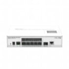 Switch Mikrotik de 12 Puertos (Layer 3 Router L5 1 Giga RJ45 + 10 SFP + 1 SFP+ 10Gbps, LCD)