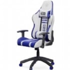 Silla Gamer Primus Thronos 100T R2-D2 Edition (Hasta 140Kg, Cojines Removibles, Blanco/Azul/Plata)