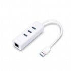 Adaptador TP-Link UE330 (USB 3.0, Gigabit Ethernet + USB x3, Blanco)