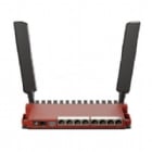 Router Mikrotik L009UiGS-2HaxD-IN de 9 puertos (Dual-Core 800MHz, 512MB RAM, WiFi 6 AX600, RouterOS L5)