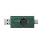 Pendrive Kingston DataTraveler Duo G2 de 256GB (USB 3.2, Verde Oscuro)