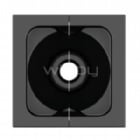Módulo de Paso Kramer MCP-1 Black (Placa frontal, sin tornillos, 50x50mm, Negro Mate)