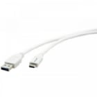 Cable USB Kramer de 0.9m (Macho a Macho, USB 3.1, Blanco)