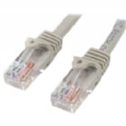 Cable de Red de 0,5m Gris Cat5e Ethernet RJ45 sin Enganches - StarTech
