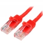 Cable de Red de 0,5m Rojo Cat5e Ethernet RJ45 sin Enganches - StarTech
