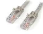 Cable de 5m de red Ethernet Cat5e RJ45 sin traba snagless - Gris - StarTech