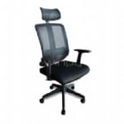 Silla de Oficina Clio New Rhino Mesh con Reposabrazos (hasta 120kg, Negro)