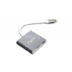 Adaptador Multipuertos Exelink de USB C a HDMI/USB 3.0 (4K, Aluminio)