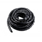 Espiral Ordenador Atrapa Cable 10 metros (15mm, SWB-15B, Negro)