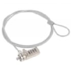 Candado de Seguridad Exelink con Clave (1.8 metros, Cable de Acero)