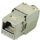 Módulo Conector Exelink Keystone RJ45 (Cat 6A, FTP, Gris Metálico)