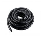 Espiral Ordenador Atrapa Cable de 10 metros (12mm, SWB-12B, Negro)