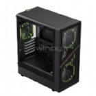 Gabinete Gamer GameMax Aeris 330 Black (Micro-ATX, Vidrio Templado, 4 Ventiladores ARGB)