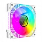 Ventilador GameMax Reverse (120mm, ARGB, 1600rpm, PWM, Blanco)