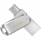 Pendrive Sandisk Ultra Dual Drive Luxe de 512GB (USB-C + USB, Plateado)