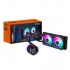 Refrigeración Líquida Gigabyte AORUS WATERFORCE X II 240 (LGA1851/AM5, 120mm x2 ARGB, 2400rpm, Negro)