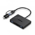 Lector de Tarjetas UGREEN CM812 USB-A + USB-C 4 en 1 (SD, MicroSD, CF, MS)