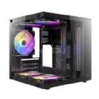 Gabinete Antec VCX10M ARGB (Micro-ATX, Vidrio Templado, 5 Ventiladores, Negro)