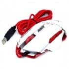 Mouse Gamer Wesdar GM2 (3.200dpi, Led Multicolor, Blanco/Rojo)