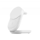 Base de Carga Inalámbrica Belkin BoostCharge Qi2 de 25W (3 en 1, Plegable, Blanco)