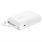 Batería Portátil Belkin de 10.000mAh (20W, USB-C, PD, Blanca)