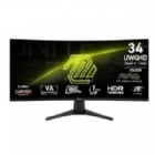 Monitor MSI MAG 346CQ de 34” (VA, UWQHD, 180Hz, 1ms, DP+HDMI, VESA)