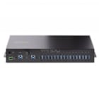 Hub Industrial StarTech de 16 Puertos (USB 3.0, Metal, Rack/DIN)