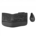 Kit Teclado + Mouse Inalámbrico Kensington Pro Fit Ergo KM675 EQ (Bluetooth/Dongle USB, Negro)