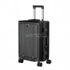 Maleta de viaje Klipxtreme KNL-500 de 20“ (Doble Cerradura, Ruedas 360, Conectores USB, Gris Oscuro)