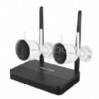 Kit de Cámara Bullet + NVS Hikvision (2MP, Full HD, CMOS, H.265, Visión Nocturna, Wi-Fi PTDome, IP66)