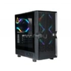Gabinete Gamer Clio M4 (Micro ATX, Vidrio Templado, 3 Ventiladores ARGB, Negro)