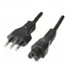 Cable de Poder Clio Tipo Trébol de 1.8 mts (Conector C5, Negro)