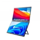 Monitor Portátil de Doble Pantalla Clio de 23.8” (Full HD, USB-C+HDMI, Plegable)