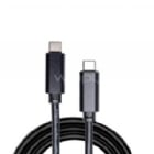 Cable USB-C a USB-C Exelink de 2 mts (100W, USB 3.2, Negro)