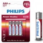 Pack de Pilas Alcalinas Philips AAA (Blíster, 1.5V, 4 unidades)