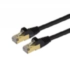 Cable de Red Ethernet Cat6a Blindado (STP) de 0,9m - Negro - StarTech