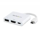Adaptador Multipuertos USB-C con HDMI - Puerto USB 3.0 - PD de 60W - Blanco - StarTech