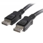 Cable 1,8m Certificado DisplayPort con Pestillo Latches Seguro con Bloqueo para Monitor - 2x Macho DP - Negro - StarTech