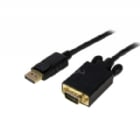 Cable 1,8m de Video Adaptador Conversor DisplayPort DP a VGA -  Convertidor Activo - 1080p - Negro - StarTech