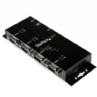 Hub Concentrador Adaptador USB a Serial RS232 DB9 4 Puertos – Riel DIN Industrial Montaje en Pared - StarTech