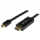 Cable Conversor Mini DisplayPort a HDMI de 2m - Color Negro - Ultra HD 4K - StarTech