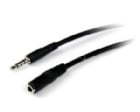 Cable de 2m de Extensión Alargador de Auriculares Headset Mini-Jack 3,5mm 4 pines Macho a Hembra - StarTech