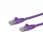 Cable de Red de 0,5m Púrpura Cat6 UTP Ethernet Gigabit RJ45 sin Enganches - Latiguillo Snagless de 50cm - StarTech