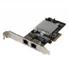 Tarjeta Adaptador de Red PCI Express PCI-E Gigabit Ethernet con 2 Puertos RJ45 Chipset Intel i350 - StarTech